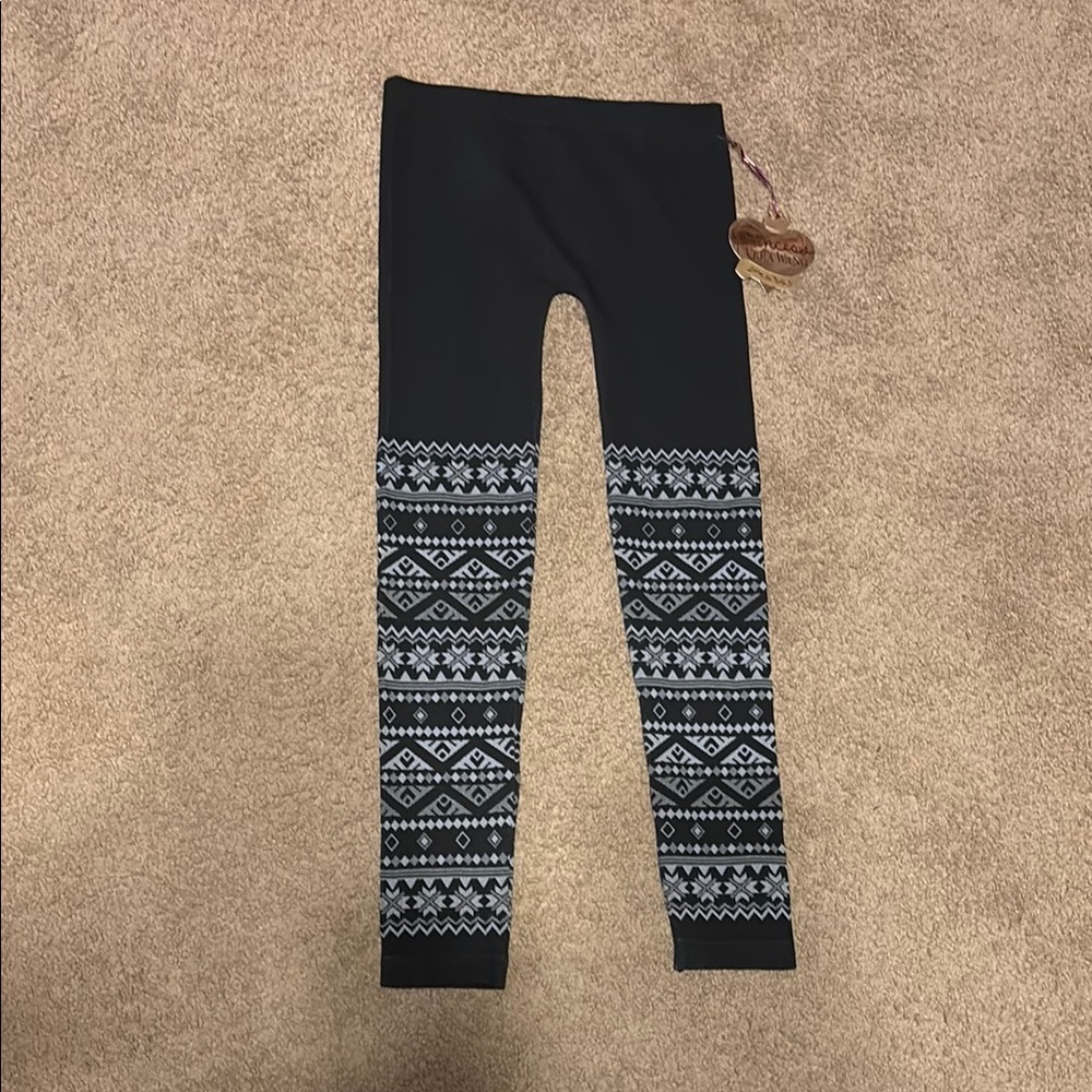 Black Patterned Leggings